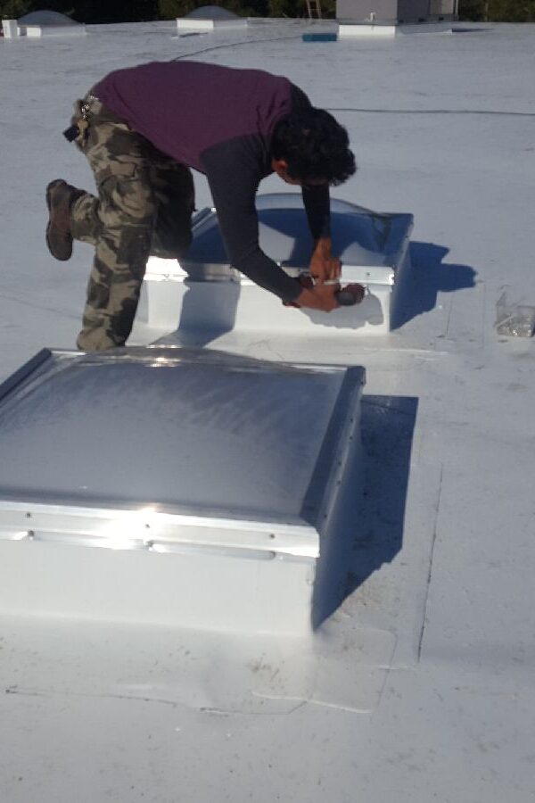 commercial skylight installation